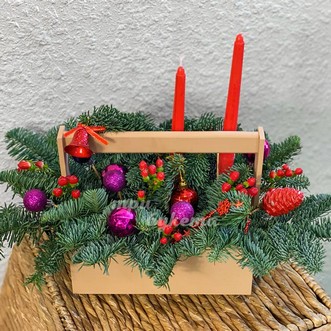 Новогодний подарок в ящичке